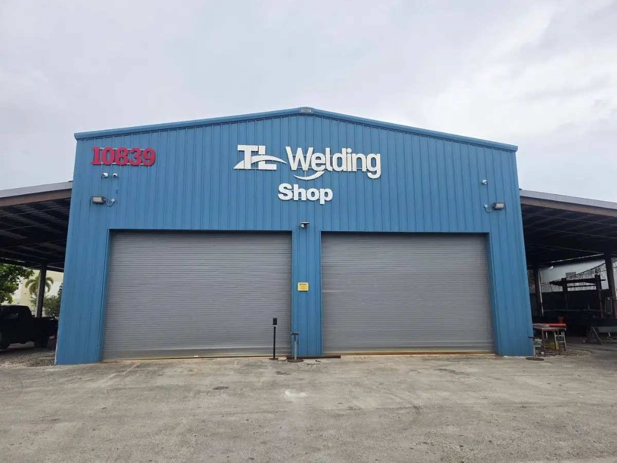 TL Welding fabrication shop building at 10839 NW 21st St, Miami, FL